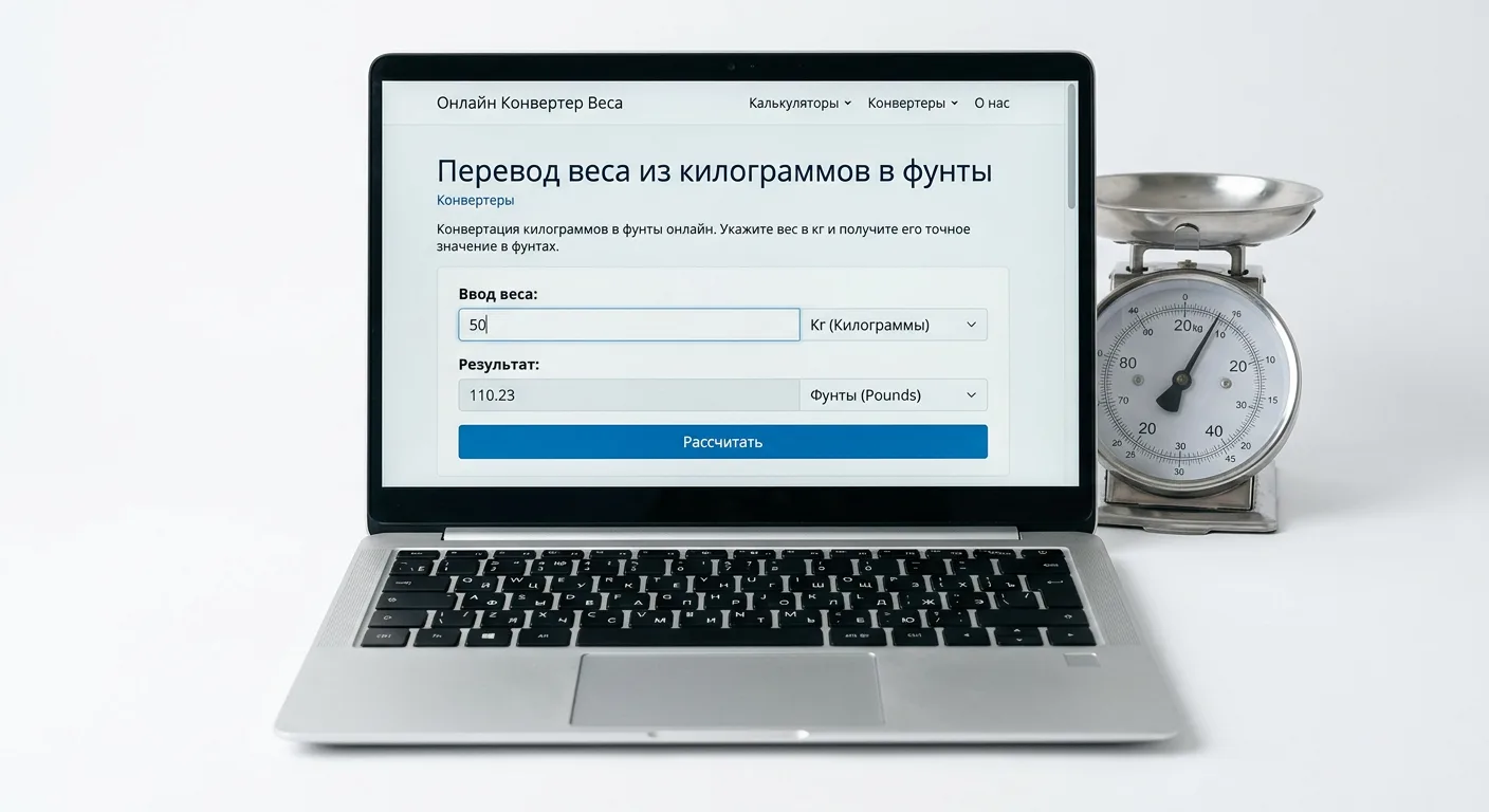 Конвертер килограммов в фунты онлайн