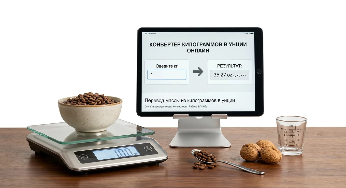 Конвертер килограммов в унции онлайн