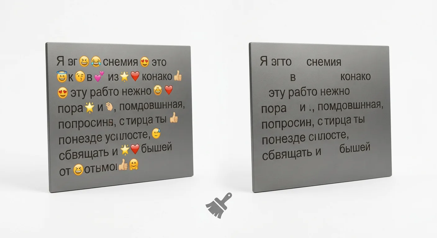 Удаление эмодзи онлайн
