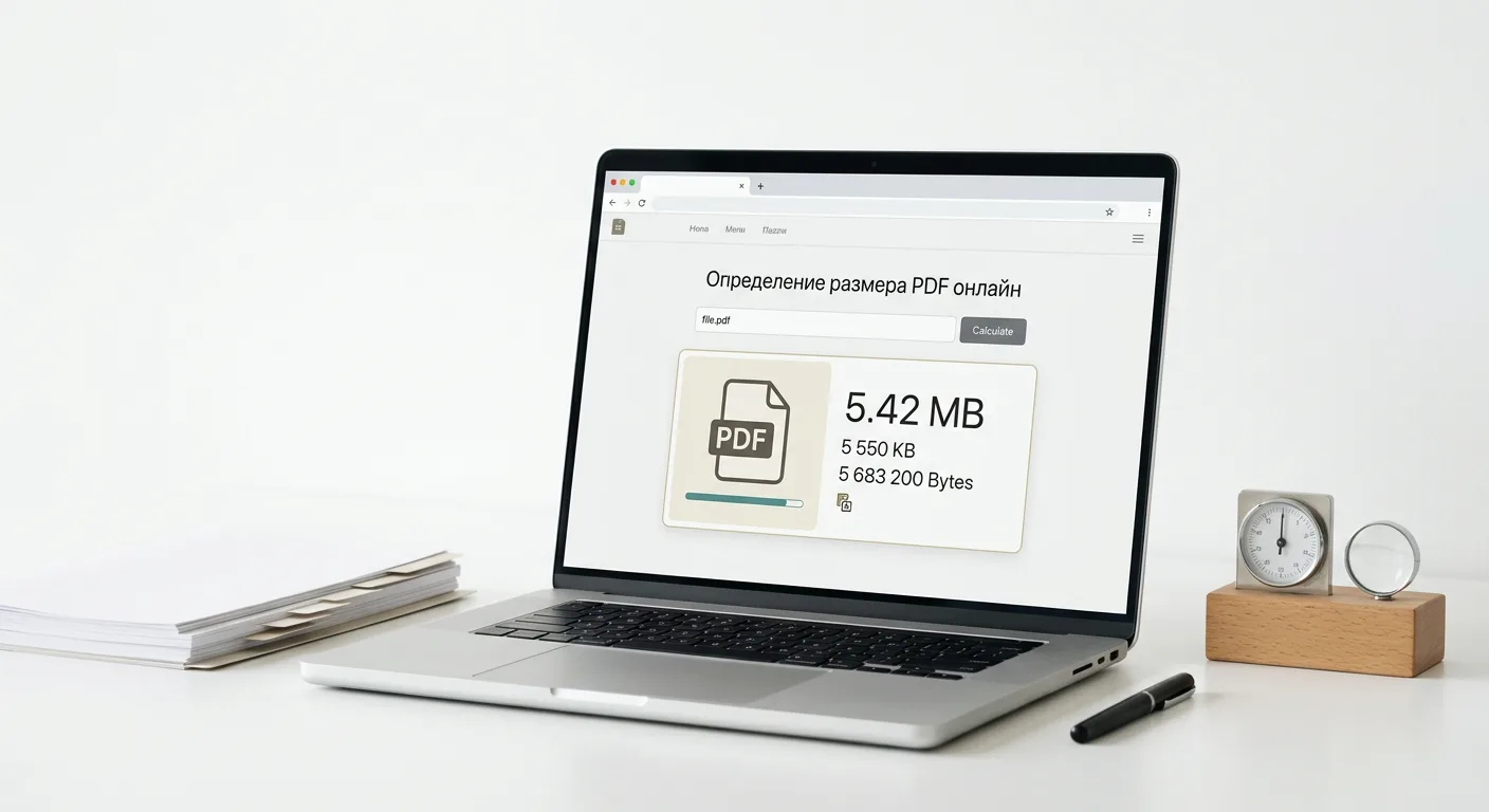 Определение размера PDF онлайн