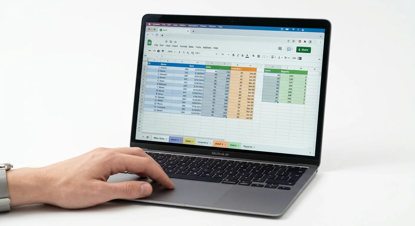 Разделение данных Excel по отдельным листам онлайн