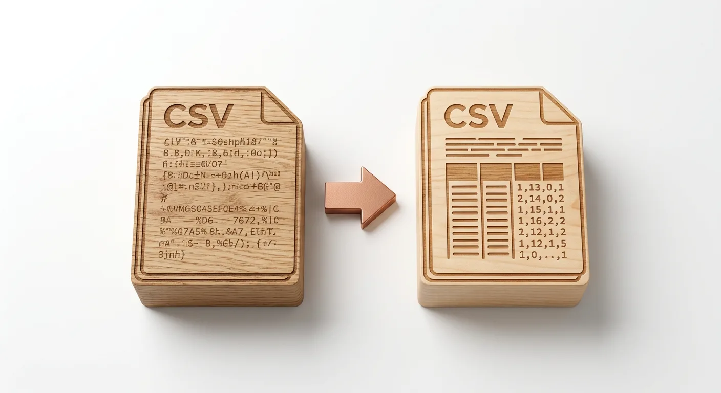 Изменение кодировки CSV-файла онлайн