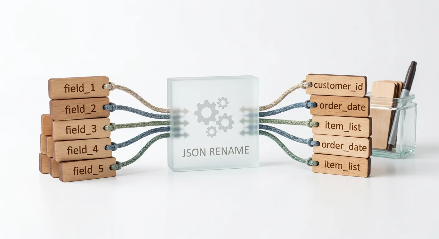 Переименование полей JSON онлайн