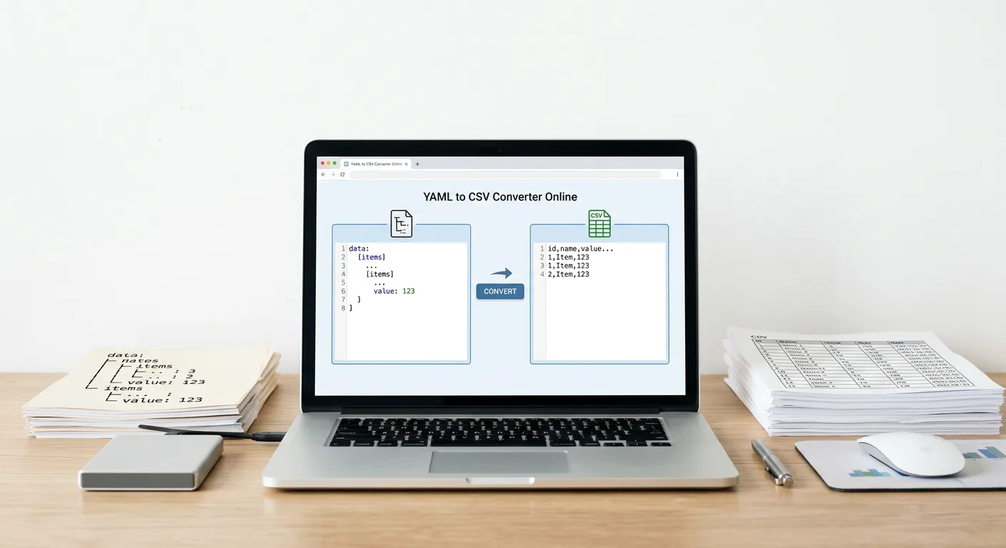 Конвертер YAML в CSV онлайн
