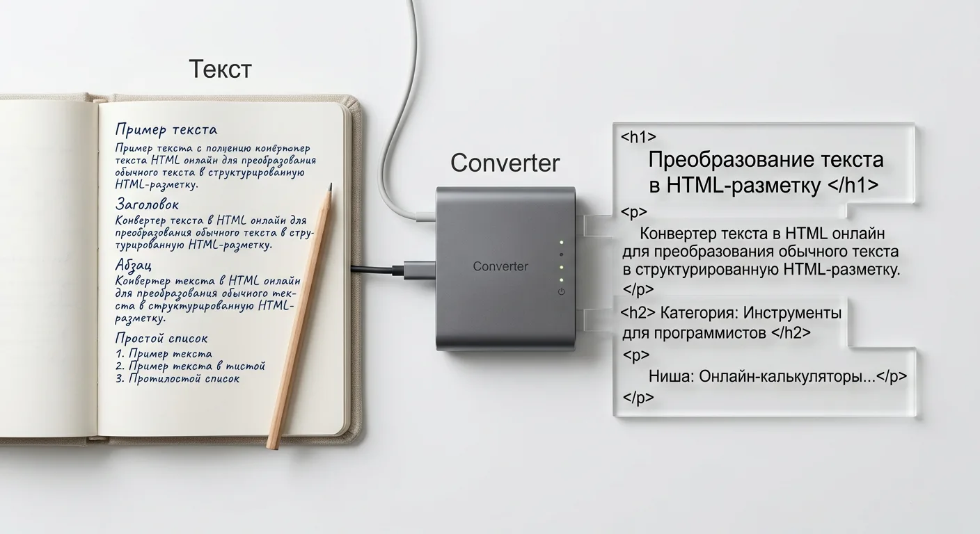 Конвертер текста в HTML