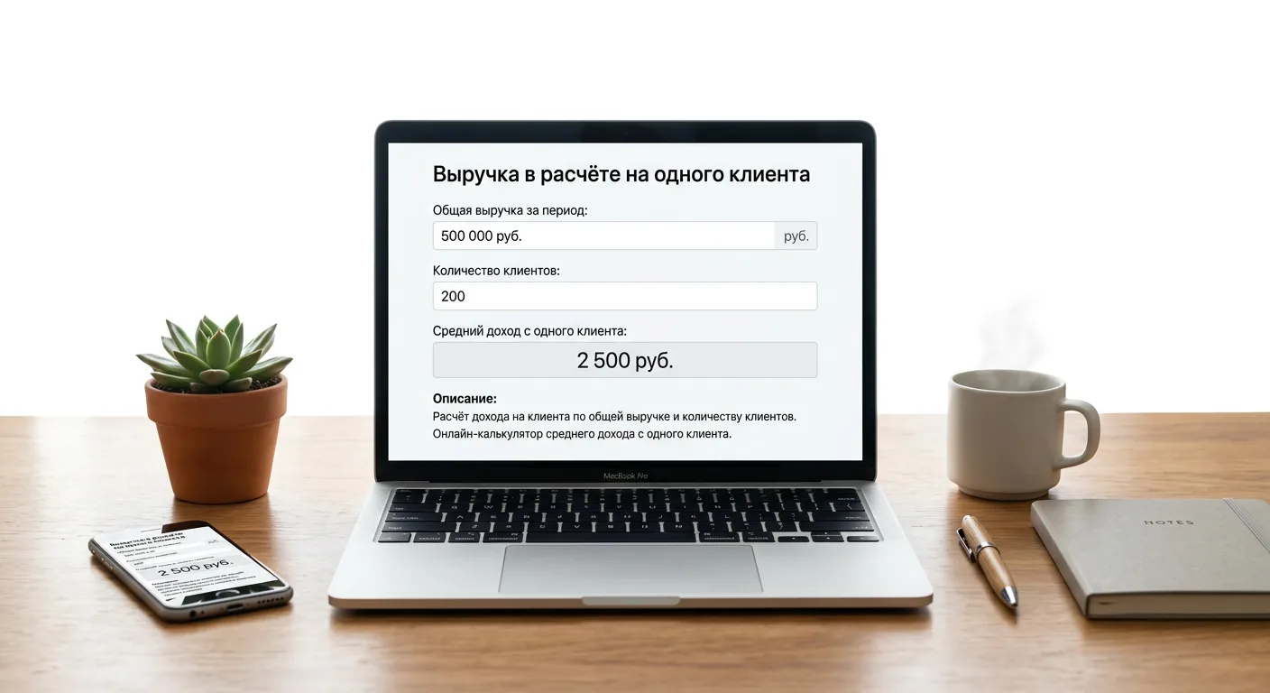 Расчёт дохода на клиента