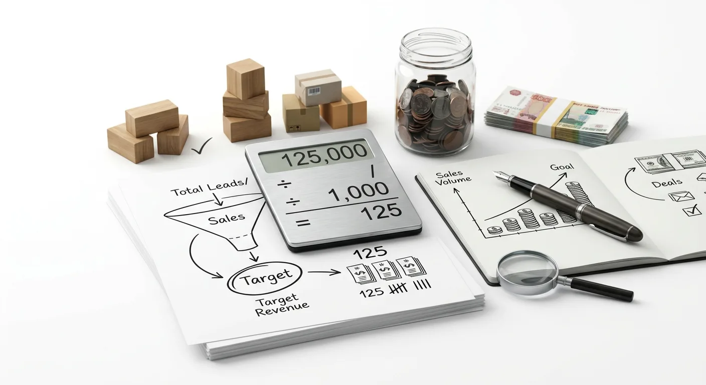 Расчёт необходимого количества продаж