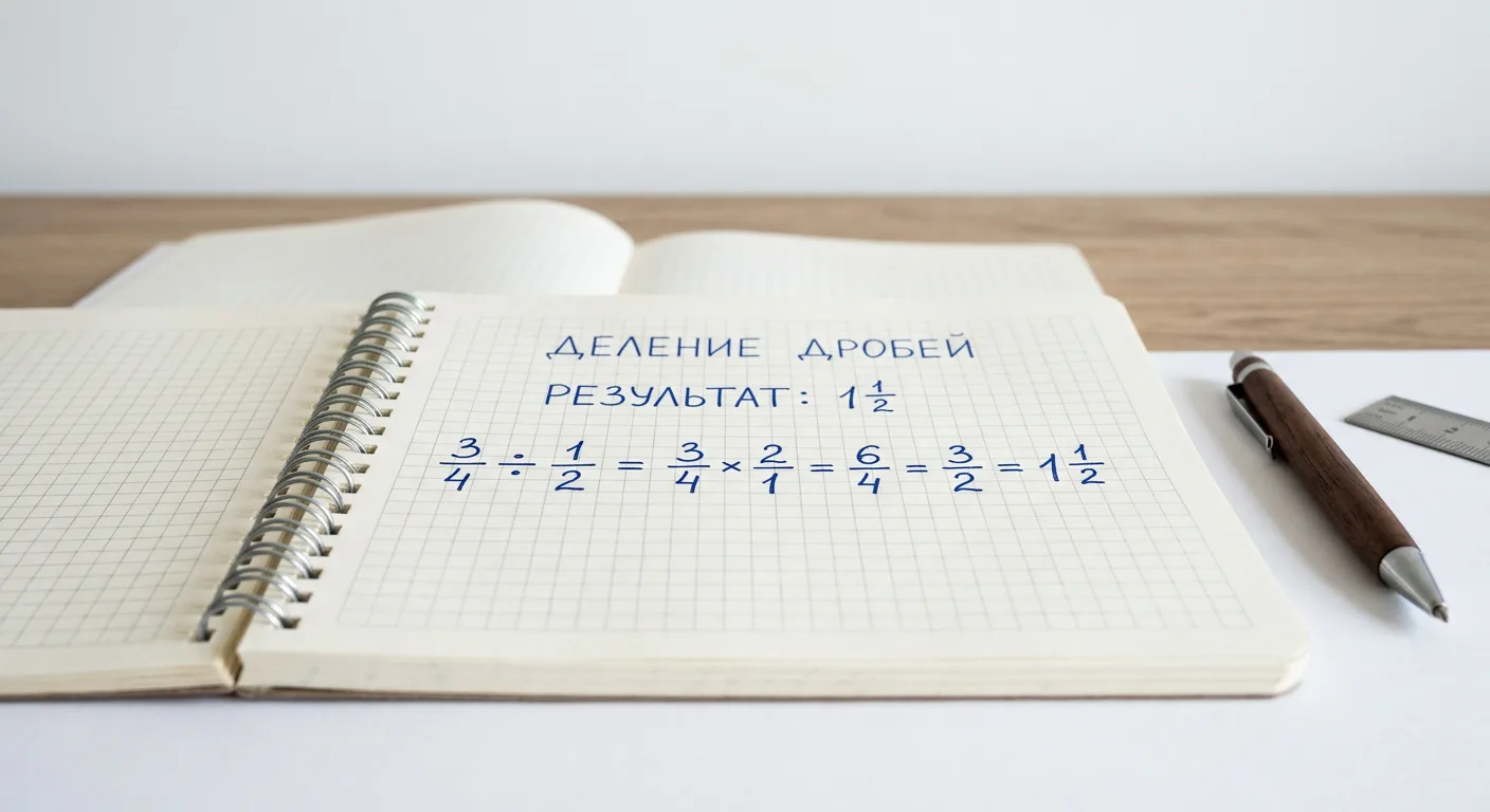 Деление дробей